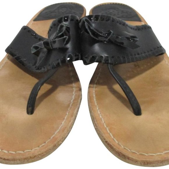 *Jack Rogers Brown BOHO T-Strap Slip On Sandals - Picture 8 of 8